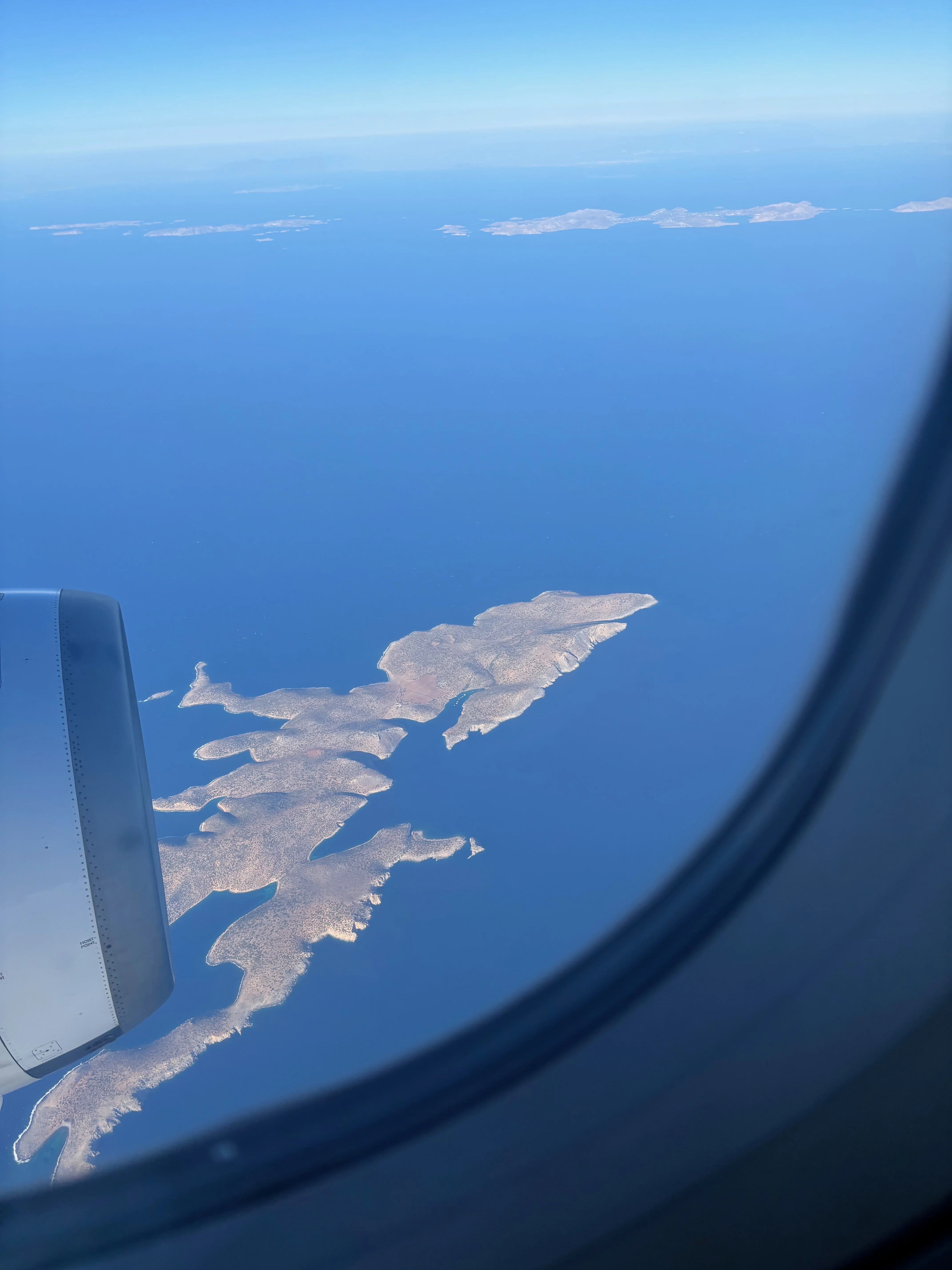 Aegean on our window